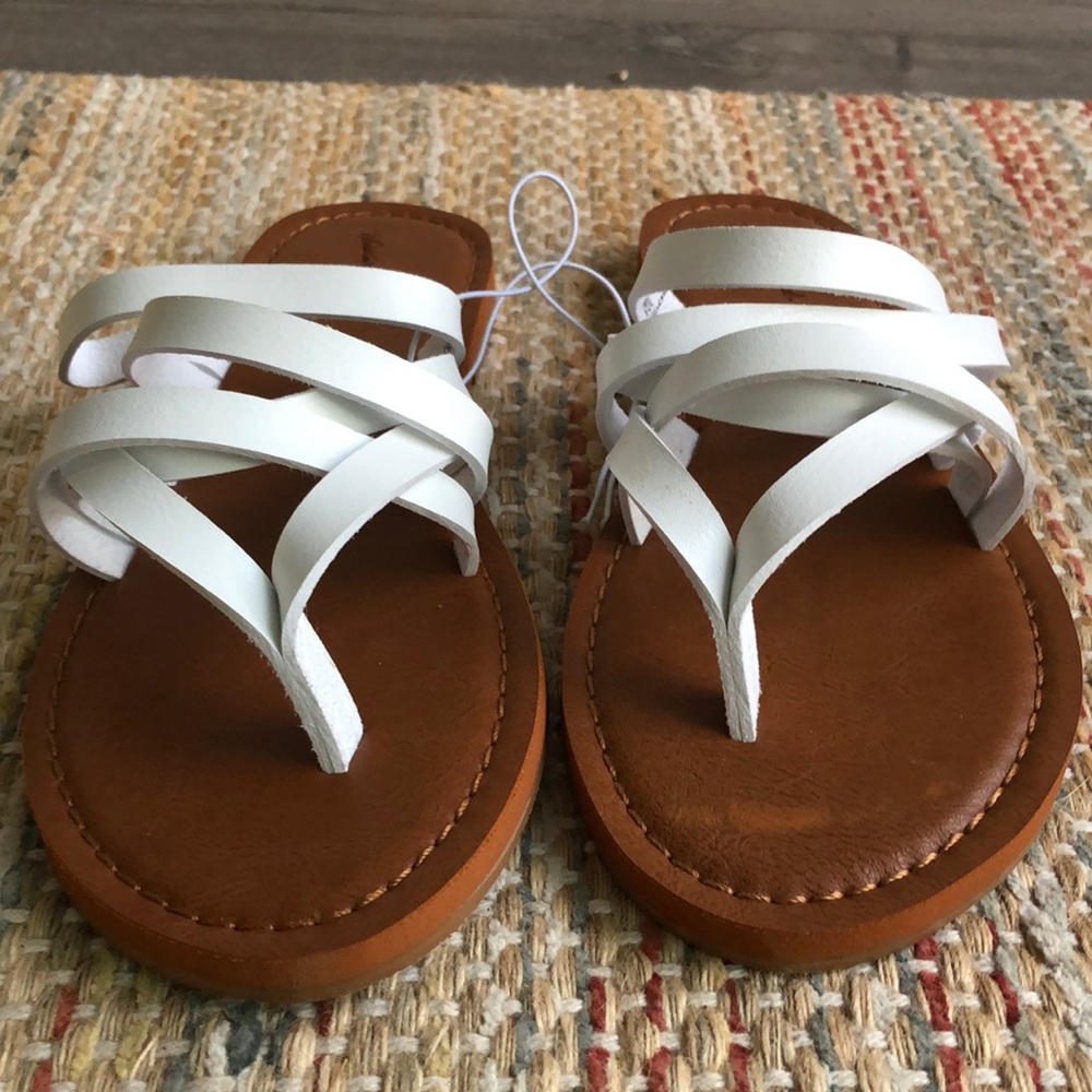 White strappy sandal